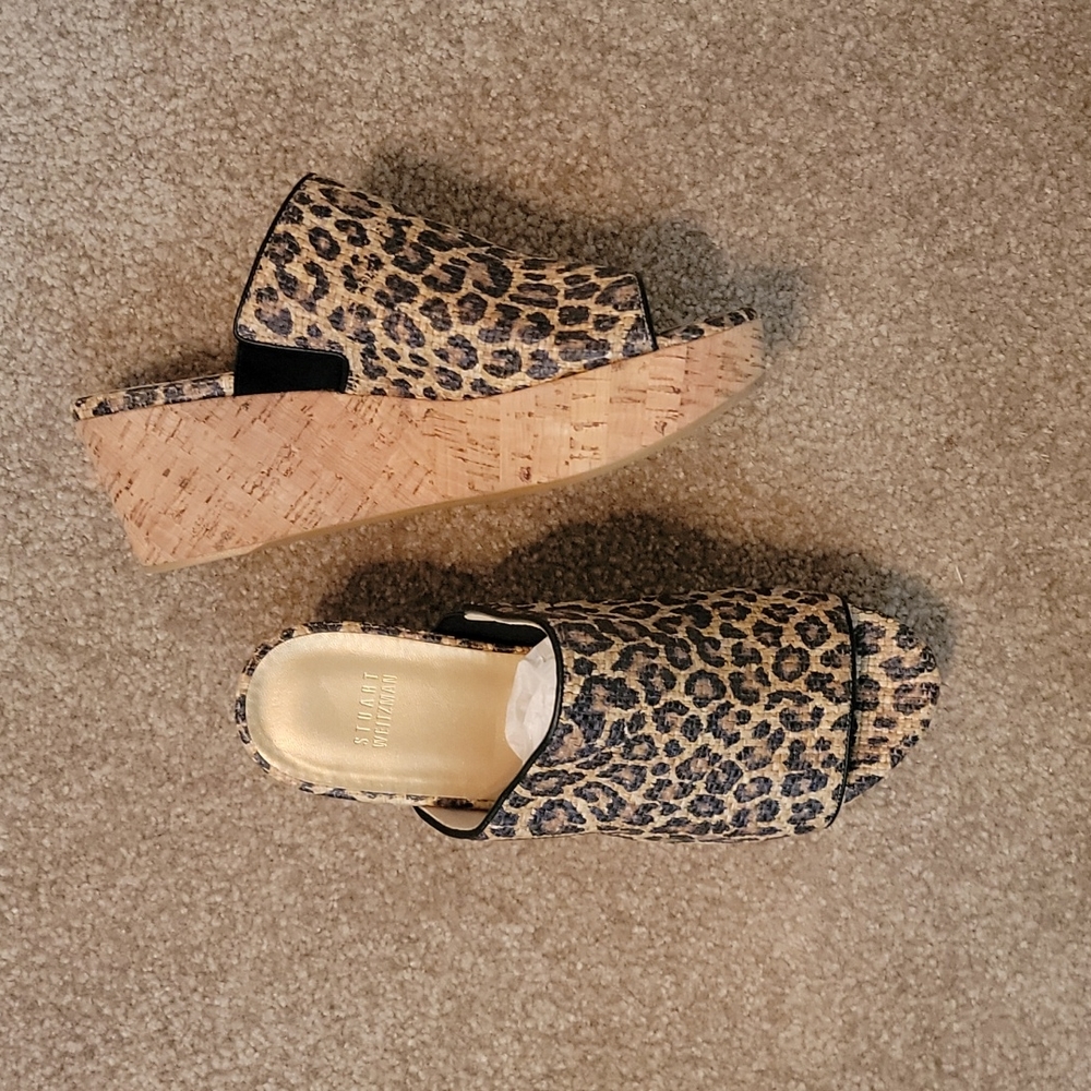 Stuart Weitzman leopard platform slide - Picture 3 of 7